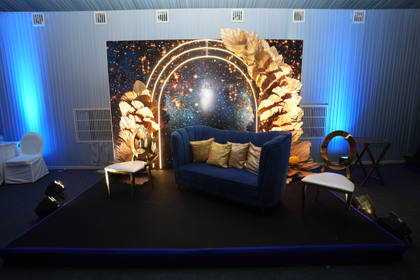 Backdrop and Stage — Reception decor — St. Regis